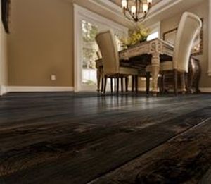 lot 30 image: 2 Cases (43.4 Sq. Ft.) of Johnson Hardwood 34 in x 4 34 in x Random Length Dark Truffle Maple Handscraped Hardwood Flooring - 21.7 sq ft.case, RE-AME-S12035 - BRAND NEW - YOU CANT TOUCH THIS PRICE