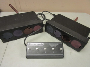 STAGE LIGHTS WITH FOOT CONTROLLER