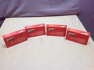 lot 60 image: 4 NOS Boxes Rem 6mm Unprimed Cases