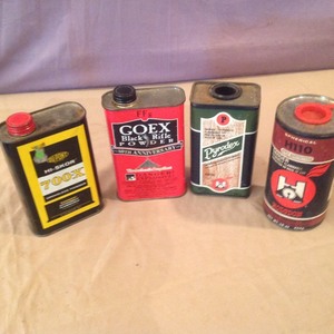 lot 97 image: 4 Vintage Cans Powder