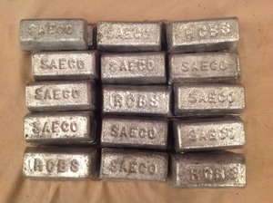 lot 112 image: 30# Lead Ingots