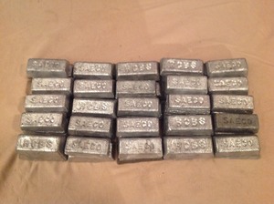 lot 121 image: 50# Lead Ingots