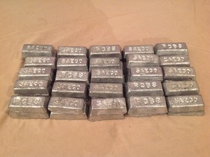 lot 123 image: 50# Lead Ingots
