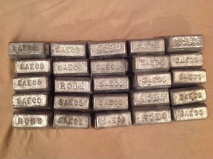 lot 125 image: 50# Lead Ingots