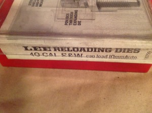 lot 132 image: Lee 40 Cal S&W Reloading Dies