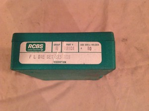 lot 135 image: RCBS 223 REM Die Set
