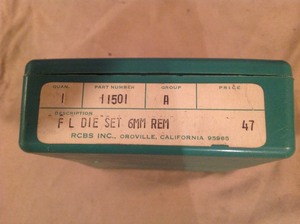 lot 136 image: RCBS 6mm REM Die Set