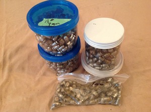 lot 172 image: 13# 9mm Bullets