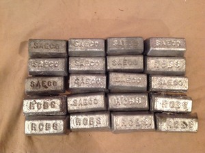 lot 234 image: 40# Lead Ingots