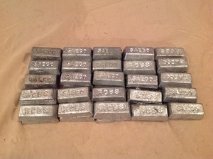 lot 237 image: 50# Lead Ingots