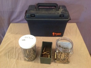 lot 246 image: Ammo Box & Assorted Casings