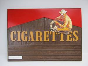 lot 183 image: Large Vintage MARLBORO MAN Advertising Sign