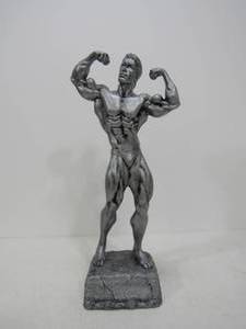 lot 84 image: Signed Niels Andersen Bodybuilding Sculpture