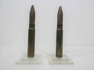 lot 86 image: Pair of Original WW2 Era Trench Art 20mm Shell Cigarette Lighters