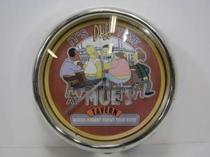 lot 94 image: Working SIMPSONS Its Duff Time Moes Tavern Wall Clock