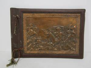 lot 109 image: Vintage Embossed Capper & Leather REKOR Photo Album
