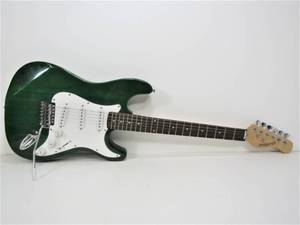 lot 54 image: BRIDGECRAFT Emerald Green Electric Guitar