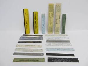 lot 221 image: Lot of Vintage & Antique Metal Advertising Rulers