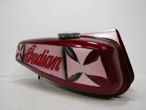 lot 262 image: Metal INDIAN Motorcycle Tank