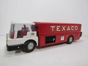 lot 268 image: Vintage Pressed Steel Brown & Bigelow TEXACO Tanker Truck