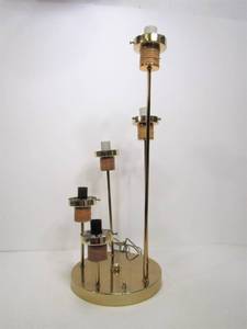 lot 303 image: Vintage Signed TORINO Italian 5-Light Brass Table Lamp
