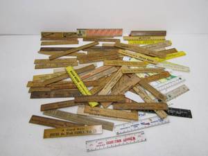 lot 312 image: Large Lot of Vintage & Antique Advertising Rulers