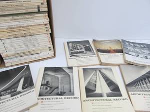 lot 73 image: Large Lot of Mid Century 1950s-60s Architectural Record Magazines