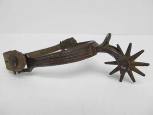 lot 116 image: Old Antique Iron Spur wMakers Mark