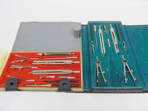 lot 226 image: 2 Vintage Drafting Tool Sets & Kane Reckoning Computer
