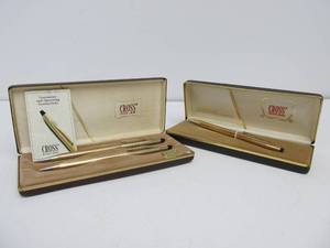 lot 235 image: Vintage Gold Filled CROSS Pens & Pencil