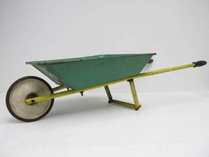 lot 279 image: Vintage Metal HY-SPEED Toy Wheelbarrow