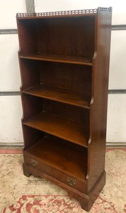 lot 3 image: Signed Antique KITTINGER Bookshelf wDrawer