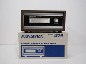 lot 340 image: SOUNDESIGN Model 476 Stereo 8-Track Player wBox