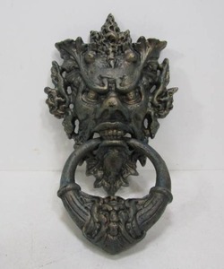 lot 350 image: Large Metal Devil Door Knocker