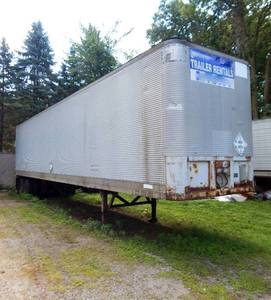1974 Fruehauf 45 Foot Semi Trailer and Contents