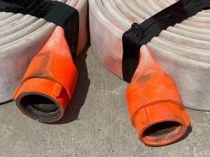 lot 9 image: Lot Of (4) 3 X 50ft Fire-Truck Water Hoses