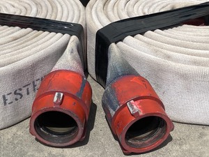 lot 8 image: Lot Of (4) 3 X 50ft Fire-Truck Water Hoses