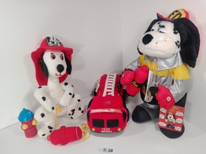 lot 201 image: Adorable Plush Firefighter Toys