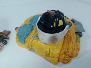lot 225 image: Firefighter Uniform Figurine and Jewelry Box