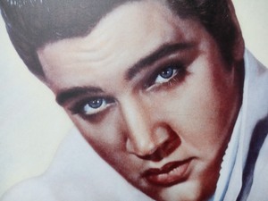 lot 263 image: Framed Elvis Graceland Portrait