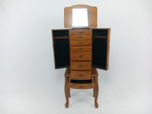 lot 265 image: Powell Jewelry Armoire Full of Jewelry