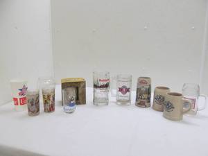lot 204 image: beer glasses, steins