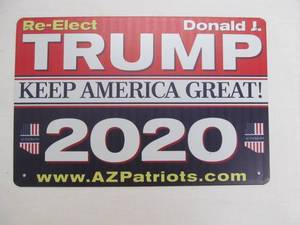 lot 143 image: reelect trump 2020 sign