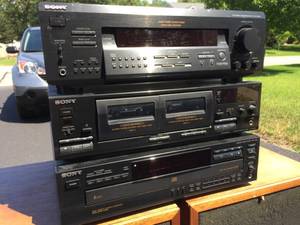 lot 19 image: Sony Stereo Components andFour Speakers