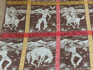 lot 232 image: Western Themed Throw