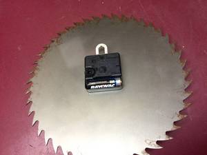 lot 257 image: Sears Saw  Blade Battery Operated Clock