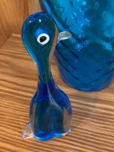 lot 285 image: Murano Figurine and iitala Candle Holder and Vase