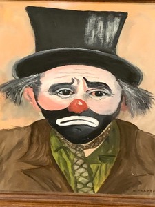 lot 12 image: Clown Painting