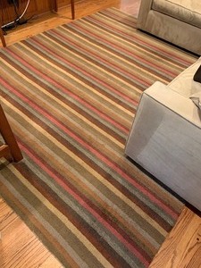 lot 119 image: Striped Area Rug