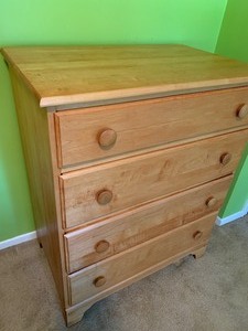 lot 131 image: Four Drawer Dresser